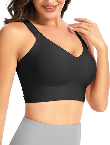 حمالة صدر نسائية يومية لاسلكية من THE GYM PEOPLE بظهر Racerback بدون خياطة حمالة صدر مبطنة ومريحة لتغطية كاملة in Saudi Arabia