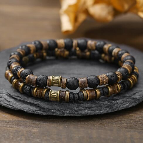 Gothic Bracelet Adjustable Punk Braided Leather Multilayer Grunge Set Bracelets Emo Metal Cuff Wrap Bangles Meaningful Gift in Saudi Arabia
