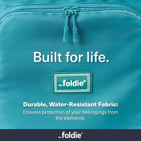 The Foldie Packable Backpack for Travel 32L - Lightweight Foldable Backpacks with Trolly Sleeve & RFID Protection - Water-repellent Casual Daypack Backpacks for Hiking, Camping & Gym - Army Green in Kuwait