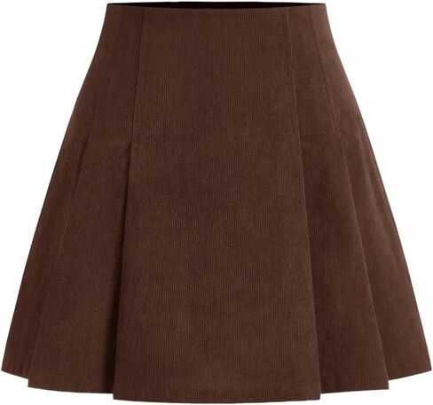 CIDER تنورة صغيرة مطوية التنانير للنساء منتصف الخصر سروال قصير مطوي تنورة صغيرة تنورة عادية تنورة قصيرة in Kuwait