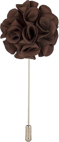 AN KINGPiiN Lapel Pin for Men Handmade Bunch Flower Brooch Suit Stud, Shirt Studs Men's Accessories for Men (Brown) in Saudi Arabia