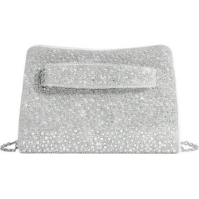 Floerns Women's Clutch Purse Sparkly Evening Handbag Wedding Cocktail Rhinestone Party Bag in Saudi Arabia