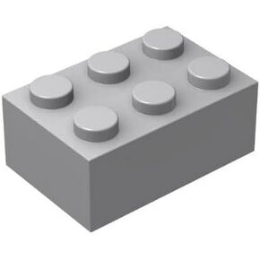 Classic Bulk Brick Block 2x3, 100 Piece Brick 2x3,Compatible with Lego Parts and Pieces 3002, Creative Play Set - Compatible with Major Brands (110 Pcs) (Golden) in Saudi Arabia
