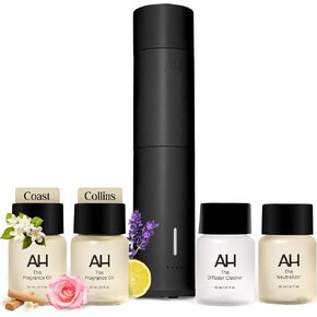 مجموعة Aura House Ultimate Diffuser Kit - موزع هواء بارد ذكي يعمل بالبلوتوث مع زيوت عطرية ومنظف ومعادل - نظام رائحة منزلي كامل وسهل in Kuwait