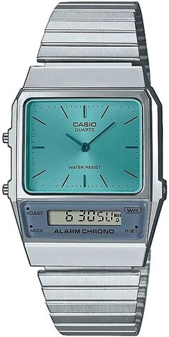 Casio Men's Watch - AQ-800EC-2ADF Blue Dial, Silver Band, Blue, Bracelet in Saudi Arabia