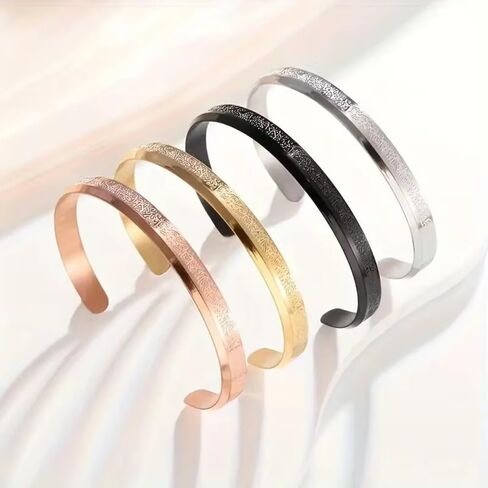 Ayatul Kursi Cuff Bracelet for Women Islam Eid Islamic Jewelry Gifts Stainless Steel Muslim Quran Allah Arabic Bangles Bracelets in Saudi Arabia