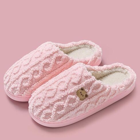 Cute Slippers for Women Womens Slide Slipper Shoes Warm Comfortable Shoes for House Bedroom Indoor Winter in Saudi Arabia