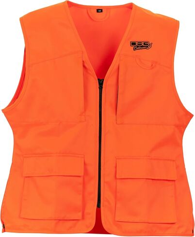 DSG Outerwear Technical Blaze Orange Hunting Vest | High Visibility Safety Gear, Fluorescent in Saudi Arabia