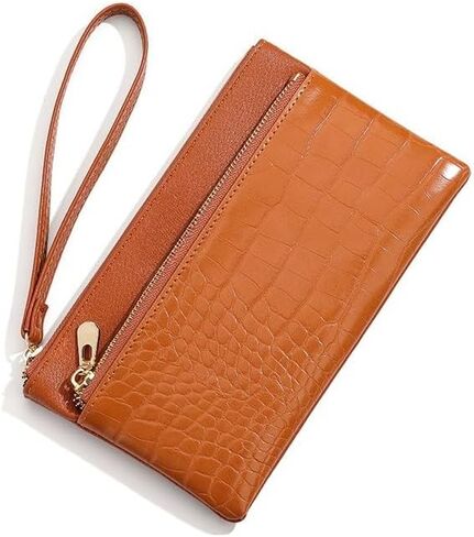 Genuine Leather Wristlet Clutch Purse for Women with RFID Blocking Small Crossbody Bag Shoulder Handbag Ideal Gift for Women in Saudi Arabia