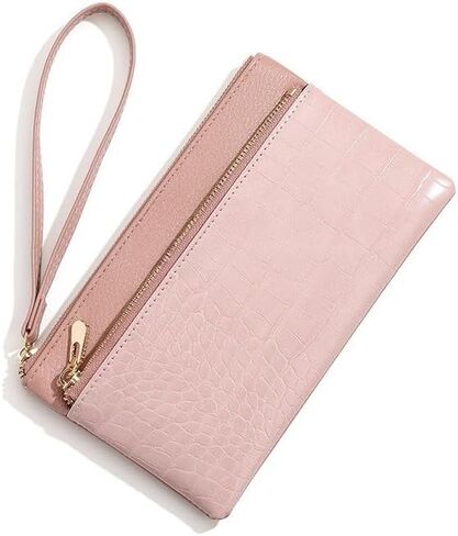 Genuine Leather Wristlet Clutch Purse for Women with RFID Blocking Small Crossbody Bag Shoulder Handbag Ideal Gift for Women in Saudi Arabia