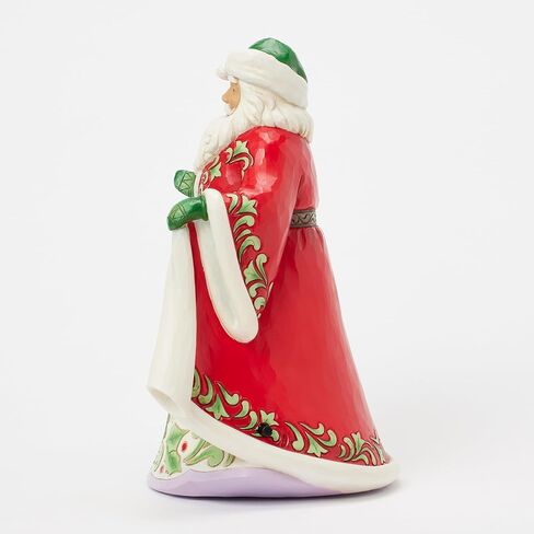 Enesco Jim Shore Heartwood Creek Santa مع تمثال موسيقي لمشهد ركوب مزلقة الشتاء، 10.04 بوصة، متعدد الألوان in Kuwait