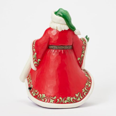 Enesco Jim Shore Heartwood Creek Santa مع تمثال موسيقي لمشهد ركوب مزلقة الشتاء، 10.04 بوصة، متعدد الألوان in Kuwait