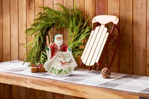 Enesco Jim Shore Heartwood Creek Santa مع تمثال موسيقي لمشهد ركوب مزلقة الشتاء، 10.04 بوصة، متعدد الألوان in Kuwait