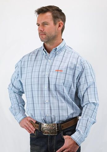 قميص Drover Cowboy Threads للرجال بأكمام طويلة، من سلسلة Signature Series in Kuwait