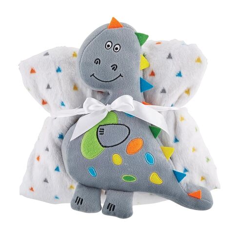 Stephan Baby Snuggle بطانية سرير الصوف ومجموعة ألعاب أفخم ، حمل رمادي in Saudi Arabia