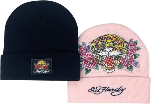 قبعة الشتاء النسائية من ED HARDY، قطعتان in Kuwait