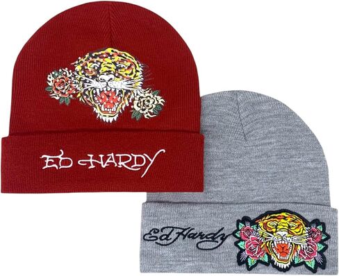 قبعة الشتاء النسائية من ED HARDY، قطعتان in Kuwait