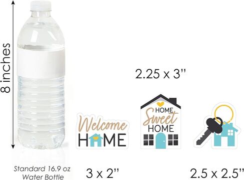 Big Dot of Happiness Welcome Home Housewarming - قصاصات منزلية جديدة على شكل DIY - 24 قطعة in Saudi Arabia