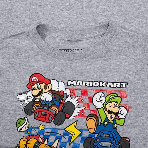 تي شيرت Mad Engine Super Mario Boys - تي شيرت برسومات مرخصة رسميًا يضم ماريو وباوزر ويوشي in Saudi Arabia