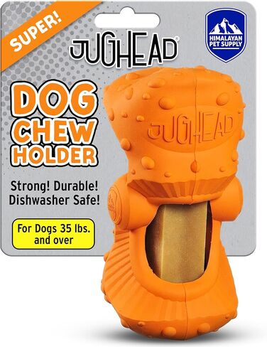 Himalayan Dog Chew Jughead Slim Dog Chew Holder, Secures Chews for Dogs, Chew Smarter and Longer, Stimulate Your Dog, Holds Yak Chews or Bully Sticks, 1 Dog Toy in Saudi Arabia