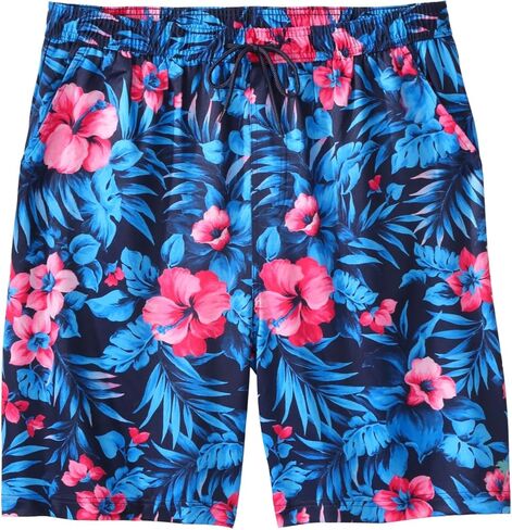KingSize Men's Big & Tall 8" Swim Trunks with Super Stretch Liner in Saudi Arabia
