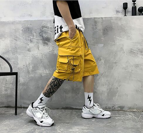 الرجال الشارع الشهير اليابانية Sweatpants الصيف السراويل وزرة Tripp Goth Techwear الهيب هوب البضائع السراويل للرجال in Kuwait