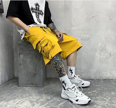 الرجال الشارع الشهير اليابانية Sweatpants الصيف السراويل وزرة Tripp Goth Techwear الهيب هوب البضائع السراويل للرجال in Kuwait