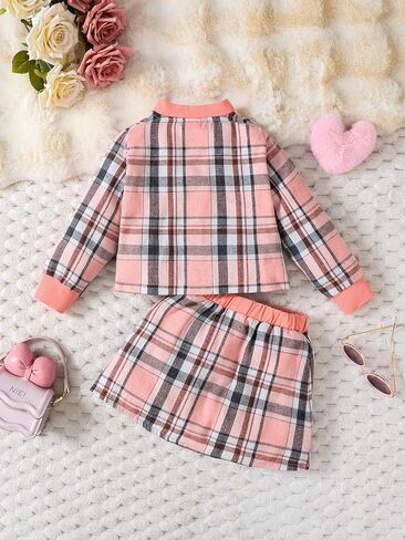 Girls Clothes Fashion Jacket Top and Skirt Set Cute Outfit in Saudi Arabia
