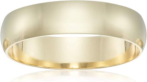 DECADENCE 14K Yellow Gold 4mm Polished Plain Wedding Band in Saudi Arabia