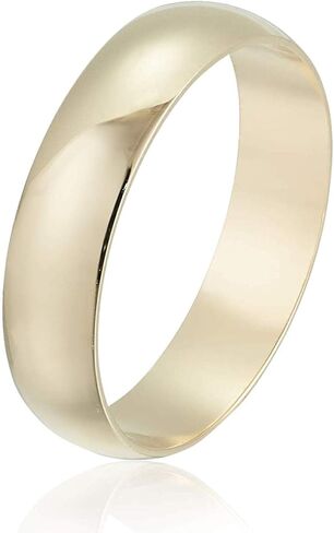DECADENCE 14K Yellow Gold 4mm Polished Plain Wedding Band in Saudi Arabia