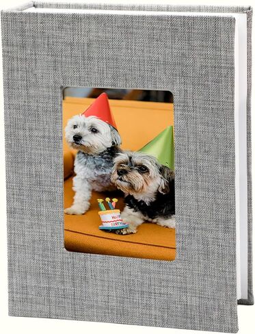 Photo Albums 4x6 Pictures, 100 Pictures Bookself Album for Family Anniversaries Wedding(Grey) in Saudi Arabia
