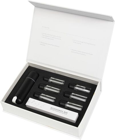 Car Mini Diffuser – Luxury Waterless Car Scent System with Motion Sensor | Includes 6 Premium Scents (White) in Saudi Arabia
