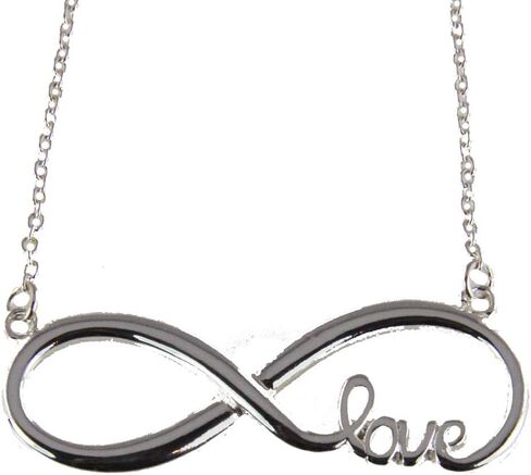 4031212 Eternity Symbol w Love Necklace with 18 Inch Chain & Extender Infinity in Saudi Arabia