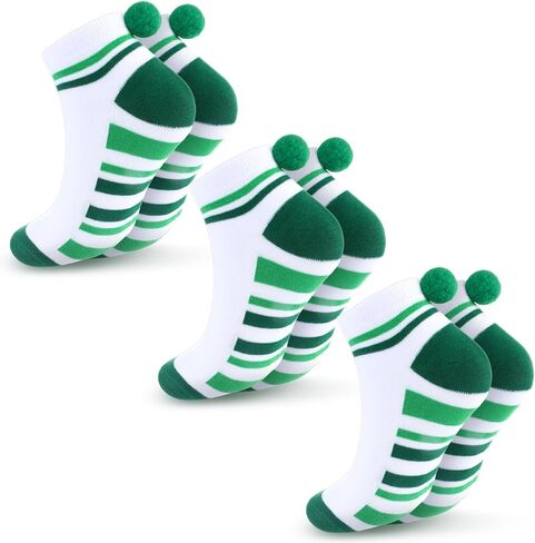 Pompom Ankle Socks for Women Athletic Ball Funny Cute Sport Short Socks Novelty Clothing Athletic Gifts Accessories in Saudi Arabia
