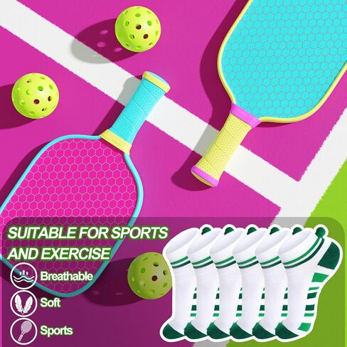 Pompom Ankle Socks for Women Athletic Ball Funny Cute Sport Short Socks Novelty Clothing Athletic Gifts Accessories in Saudi Arabia
