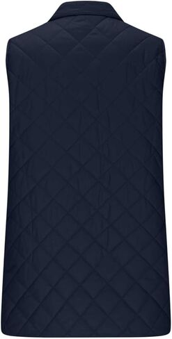 Long Puffer Vest Women Full Zip Sleeveless Jacket Winter Warm down Coat Lightweight Quilted Jackets with No Hood in Saudi Arabia