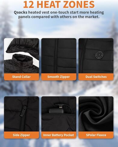 سترة مُدفأة للنساء مع 9 مناطق تسخين وبنك طاقة بقدرة 20000 مللي أمبير في الساعة - معطف كهربائي شتوي دافئ للتزلج في الهواء الطلق in Kuwait