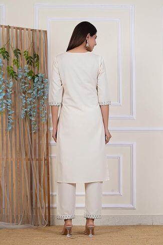 Women’s Cotton Flex Kurta Set with Printed Dupatta | Indian Ethnic Outfit for Festive & Casual Wear in Saudi Arabia