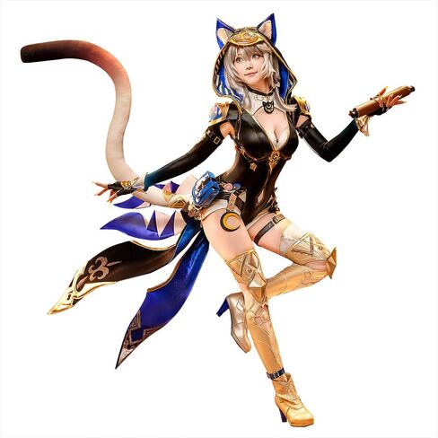 KIRA KIRA Cipher Cosplay Costume with Tail Doki-SR Game Honkai: Star Rail Cipher Cosplay Cute Cat Halloween Costume in Saudi Arabia
