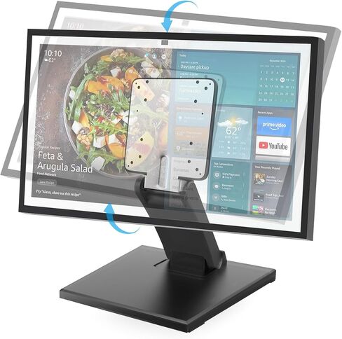 VESA Low Profile Monitor Stand - for 14-27" Screens Ergonomic Adjustable Desktop Mount with 100x100mm Compatibility in Saudi Arabia