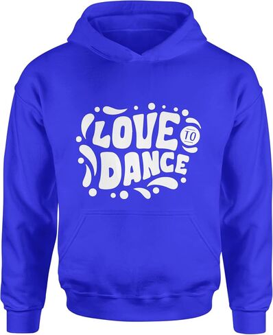 Love to Dance Youth-Sized Hoodie, Soft Fleece, Graphic Design in Saudi Arabia