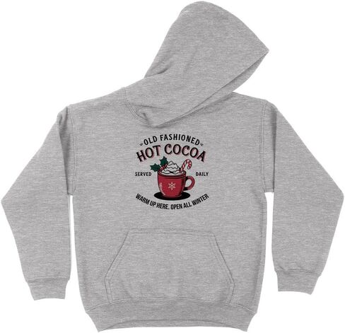 TeesAndTankYou Daily Old Fashioned Hot Cocoa Kids Hoodie Sweatshirt Youth in Saudi Arabia
