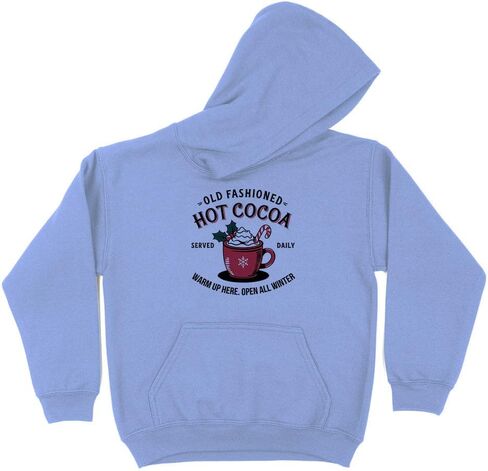 TeesAndTankYou Daily Old Fashioned Hot Cocoa Kids Hoodie Sweatshirt Youth in Saudi Arabia
