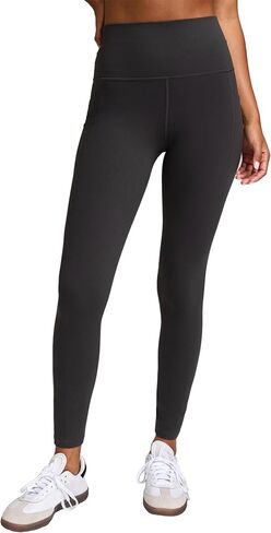 Women's High Waisted Thick Yoga Leggings with Pockets 25'' Buttery Soft Squat Proof Gym Athletic Workout Pants in Saudi Arabia