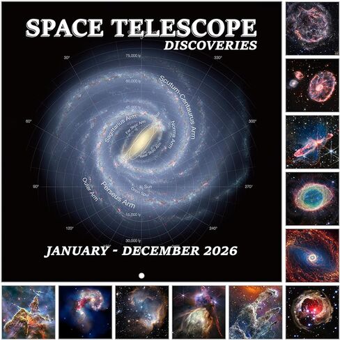 2025-2026 Calendar,Wall Calendar, Northern Lights Calendar from Jul 2025 - Dec 2026, 12" x 24" (Open), 18 Month Wall Calendar 2025-2026, Large Blocks, Thick Paper, Hanging Holes, Ample Writing Space in Kuwait