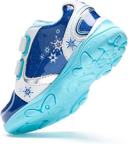 Disney Girl's Frozen Anna Elsa Light Up Shoes (Blue/White, 12 M US Little Kid) in Saudi Arabia