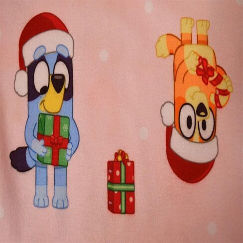 Girls Bluey and Bingo Christmas Holiday Toddler Flannel Nightgowns in Saudi Arabia