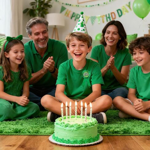 دبوس إنه عيد ميلادي، دبوس عيد ميلاد على شكل بكسل، شارة مرحة مستديرة خضراء لتزيين حفلات ألعاب الفيديو للاحتفال بالحفلات ذات طابع البكسل in Saudi Arabia