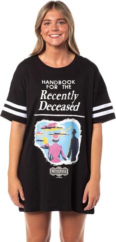 INTIMO Beetlejuice Women's Recently Deceased Movie Nightgown Pajama Shirt Dress For Adults in Saudi Arabia
