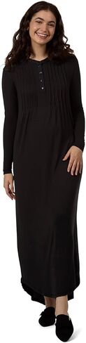 MeMoi Women's Stretch Modal Pintucked Nightgown in Saudi Arabia